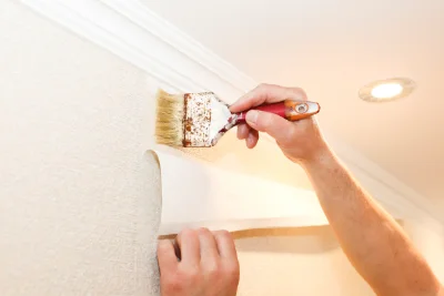 Pose de papier peint à Chaspinhac — revêtements muraux et toiles de verre